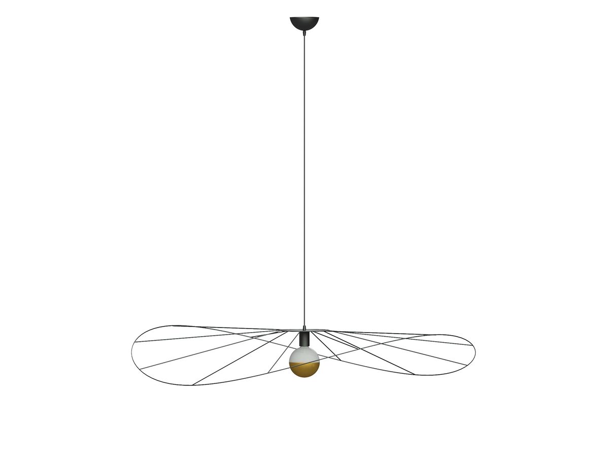 Czarna Lampa Wisząca TITANIA 70 Asymetryczna Forma