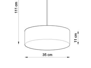 Miniaturka 19 - Nowoczesna Lampa Wisząca INFINITO 35 PVC