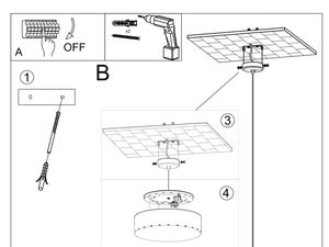 Miniaturka 19 - Instrukcja montażu lampy wiszącej typu bęben ze schematem