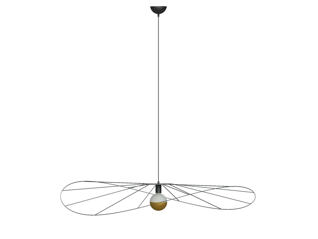 Lampa Wisząca TITANIA 110 Czarny Asymetryczny Kształt