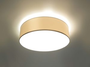 Miniaturka 6 - Plafon sufitowy biały bęben z ciepłym oświetleniem LED