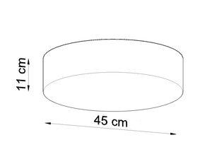 Miniaturka 18 - Klasyczny Plafon Oświetleniowy INFINITO 45