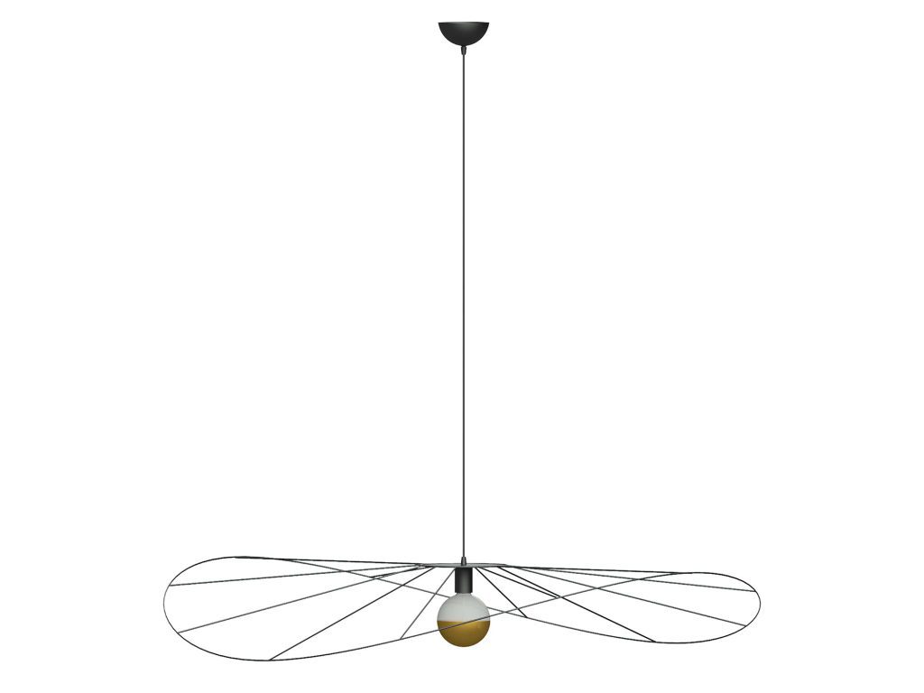 TITANIA 140 Czarna Lampa Asymetryczna Stal