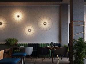 Miniaturka 6 - Nowoczesna lampa sufitowa, metalowa rama, geometryczny design