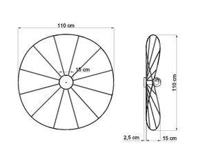 Miniaturka 8 - Lampa sufitowa LED, nowoczesny styl, geometryczny design