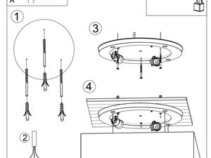 Miniaturka 20 - Instrukcja montażu plafonu sufitowego kwadratowego ze schematem