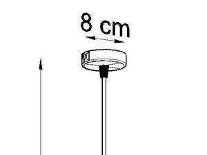 Miniaturka 9 - Nowoczesna lampa wisząca z kolorowym przewodem – 106 cm długości