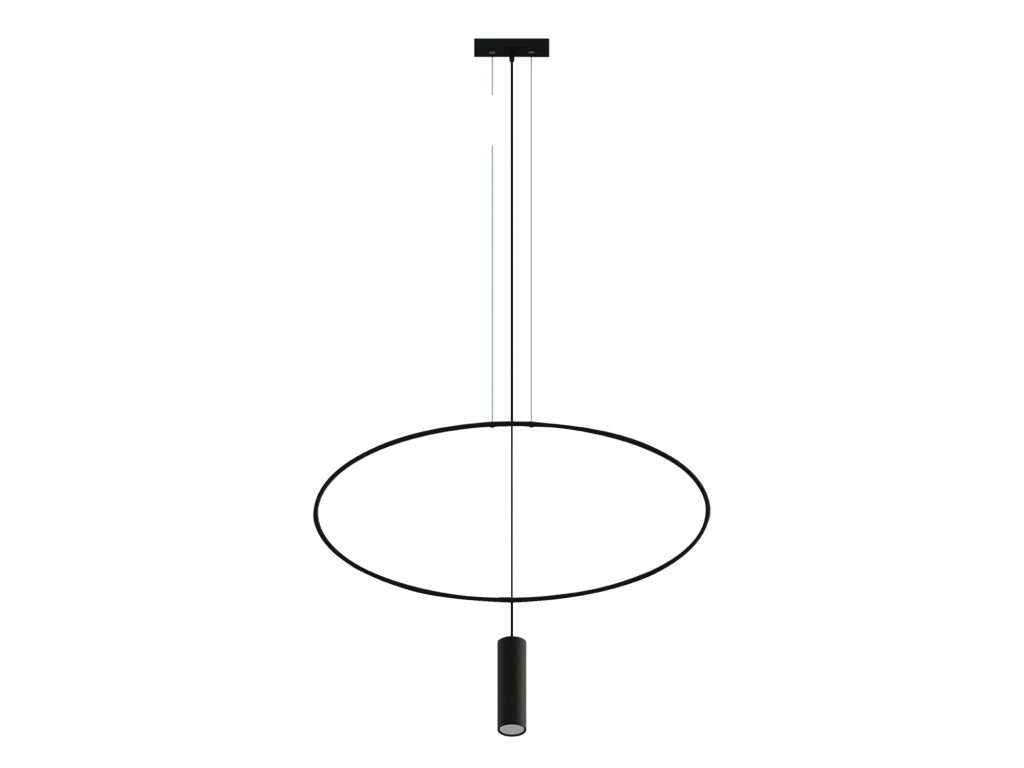 HYBRIS 1 Czarna Lampa Styl Loftowy Stal