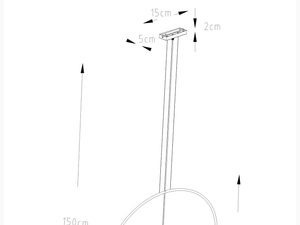 Miniaturka 7 - Wymiary loftowej lampy
