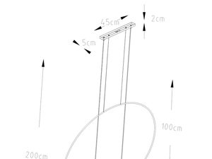 Miniaturka 7 - Geometryczna lampa LED minimalistyczny styl do nowoczesnych wnętrz