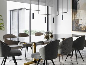 Miniaturka 2 - Nowoczesna lampa LED, geometryczny kształt, styl industrialny