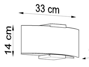 Miniaturka 6 - Wymiary kinkietu