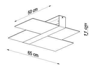 Miniaturka 6 - Plafon LED z panelami oświetleniowymi w minimalistycznym stylu
