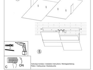 Miniaturka 7 - Plafon LED z panelami oświetleniowymi w minimalistycznym stylu