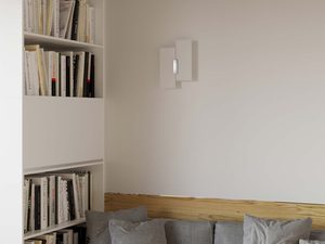 Miniaturka 4 - Kinkiet LED o dwóch przesuniętych panelach – 37 cm wysokości