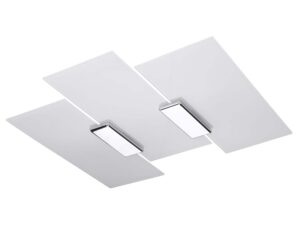 Miniaturka 7 - Plafon sufitowy w stylu modern z białych płyt i LED