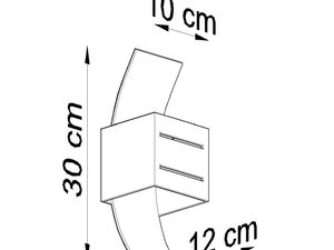 Miniaturka 23 - Solidny Kinkiet z Kolekcji LUCERO Biały