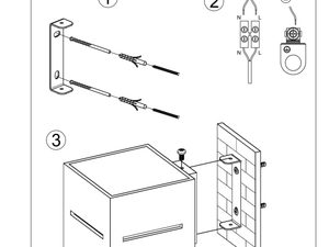 Miniaturka 23 - Instrukcja montażu kinkietu ściennego sześciennego prostego