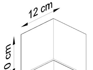 Miniaturka 6 - Rysunek techniczny kinkietu 12×10×10 cm – nowoczesna forma