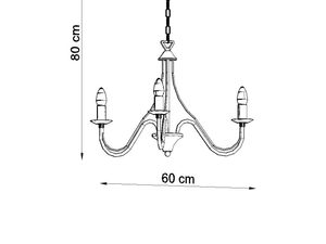 Miniaturka 12 - Eleganckie Oświetlenie Kandelabrowe MELUSINA 3