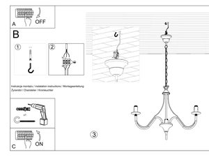 Miniaturka 13 - Eleganckie Oświetlenie Kandelabrowe MELUSINA 3