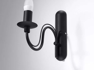 Miniaturka 5 - Eleganckie Wykończenie Metalowy Kinkiet MELUSINA