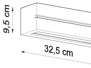 Miniaturka 7 - Schemat oświetlenia ściennego z dwoma strefami światła – 32,5 cm