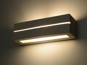 Miniaturka 2 - Nowoczesny biały kinkiet LED z delikatnym podświetleniem