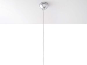 Miniaturka 14 - Żółta lampa wisząca kula szklana na kablu