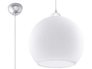 Miniaturka 22 - Lampa wisząca z białym matowym kloszem kulistym