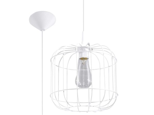 Elegancka Lampa Wisząca COSMO Stal Biała