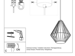 Miniaturka 14 - JASMIN Lampa wisząca Nowoczesny Styl Industrialny