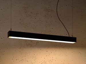 Miniaturka 9 - Lampa wisząca LED, czarna obudowa, elegancki wygląd do salonu