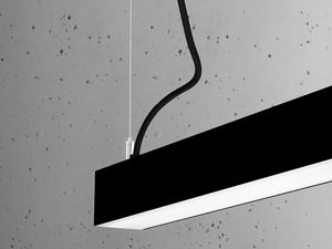 Miniaturka 13 - Nowoczesna czarna lampa LED, minimalistyczny design do loftowych wnętrz