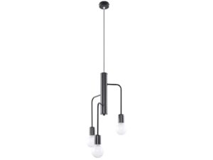 Miniaturka 8 - Nowoczesna lampa z trzema ramionami i mlecznymi żarówkami