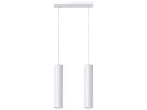 Miniaturka 1 - LUMEN 2 Lampa Wisząca Stal Biała Design Industrialny