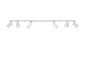 Miniaturka 1 - Listwa sufitowa biała z sześcioma reflektorami regulowanymi