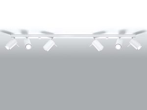 Miniaturka 2 - Biała listwa oświetleniowa sześciopunktowa na suficie