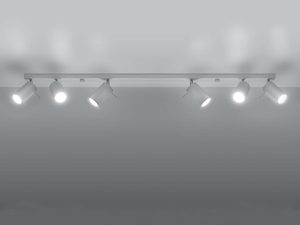Miniaturka 3 - Listwa sufitowa biała sześć reflektorów z oświetleniem LED