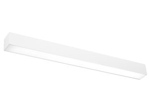 Miniaturka 1 - Biała lampa LED, prostokątny panel, nowoczesne oświetlenie do salonu