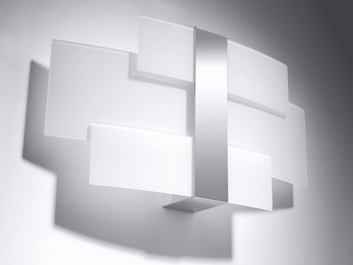 Nowoczesna lampa LED z geometrycznymi panelami świetlnymi Nowoczesna lampa LED z geometrycznymi panelami świetlnymi