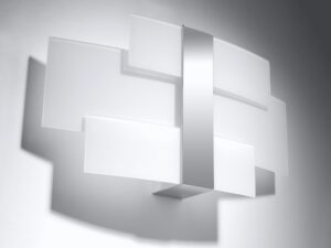 Miniaturka 1 - Nowoczesna lampa LED z geometrycznymi panelami świetlnymi