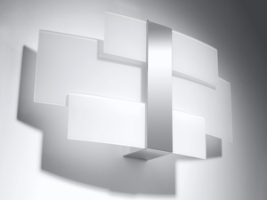 Miniaturka 1 - Nowoczesna lampa LED z geometrycznymi panelami świetlnymi