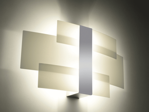 Miniaturka 2 - Plafon LED z pionowym światłem i rozproszonymi panelami