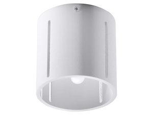 Miniaturka 1 - Plafon sufitowy biały cylindryczny z pionowymi szczelinami