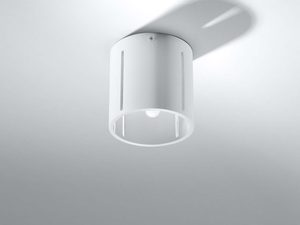 Miniaturka 2 - Biały plafon cylindryczny montowany na suficie