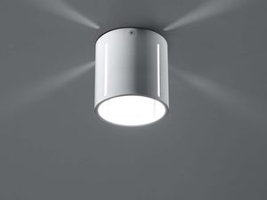 Miniaturka 3 - Plafon cylindryczny biały z oświetleniem i promieniami bocznymi
