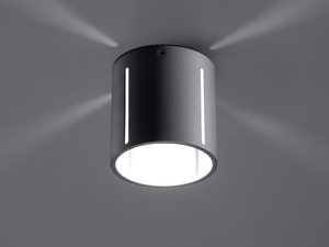 Miniaturka 16 - Nowoczesna czarna lampa sufitowa w industrialnym stylu