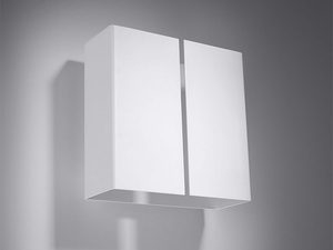 Miniaturka 1 - Biały podwójny kinkiet LED – widok z boku