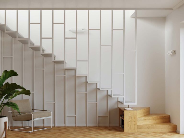 Drewniany hol nowoczesny